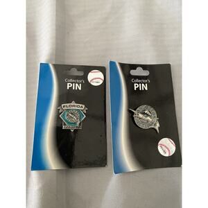 Miami Marlins / Florida Marlins WinCraft Collector Pin Lot (2) New MLB 2008
